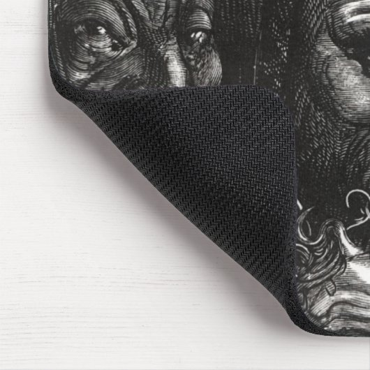 Elf groteske Gesichter Mousepad (Ecke)