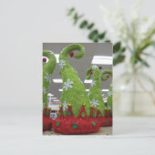 Elf Hat Postkarte (Stehend Vorderseite)