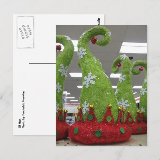 Elf Hat Postkarte (Vorne/Hinten)