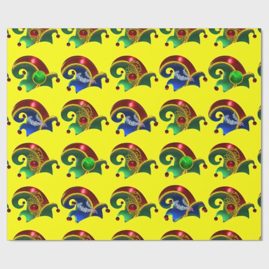 ELF HATS,KLEEBLATT,DIAMOND FEATHERS,Gelb Geschenkpapier (Flach)