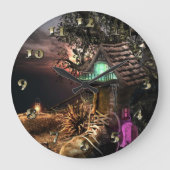 Elf-Haus Große Wanduhr (Vorderseite)