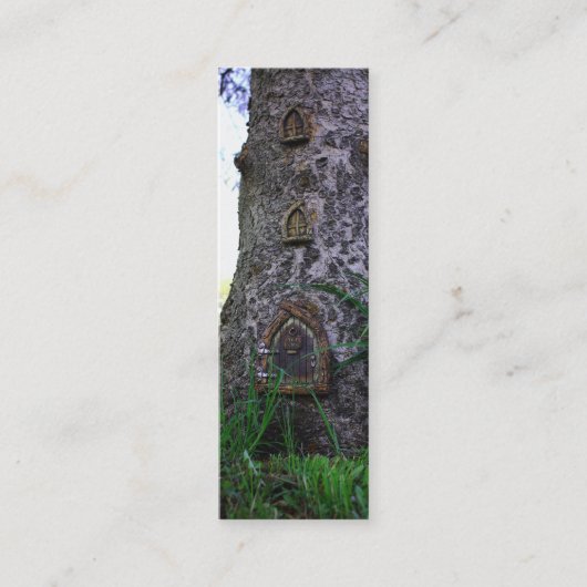 Elf-Haus-Lesezeichen Mini Visitenkarte (Vorderseite)