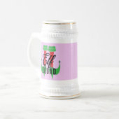 Elf Heelses Squad Weihnachtsfeiertag Bierglas (Vorderseite Links)