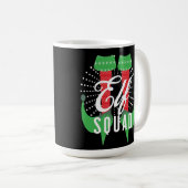 Elf Heelses Squad Weihnachtsfeiertag Kaffeetasse (VorderseiteRechts)