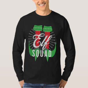 Elf Heelses Squad Weihnachtsfeiertag T-Shirt