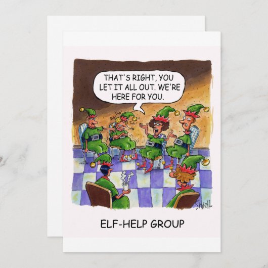 ELF HELP GROUP FEIERTAGSKARTE (Vorne/Hinten)
