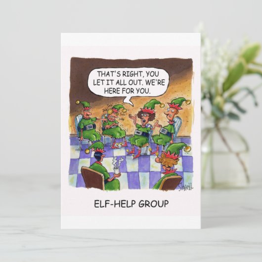ELF HELP GROUP FEIERTAGSKARTE (Stehend Vorderseite)