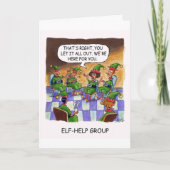 Elf Help Group. Feiertagskarte (Vorderseite)