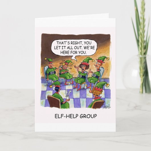 Elf Help Group. Feiertagskarte (Vorderseite)