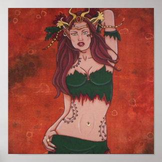 Elf-Herbst-Druck Poster