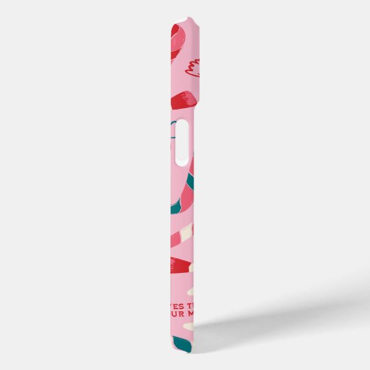 Elf Holiday Candy Pattern Case-Mate iPhone Hülle (Rückseite / Rechts)