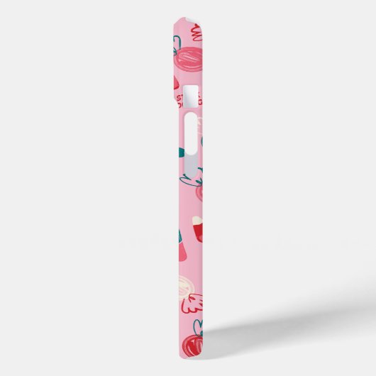 Elf Holiday Candy Pattern Case-Mate iPhone Hülle (Rückseite / Links)