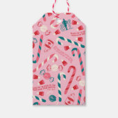 Elf Holiday Candy Pattern Geschenkanhänger (Vorderseite)