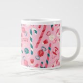 Elf Holiday Candy Pattern Jumbo-Tasse (Rechts)