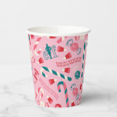 Elf Holiday Candy Pattern Pappbecher (Links)