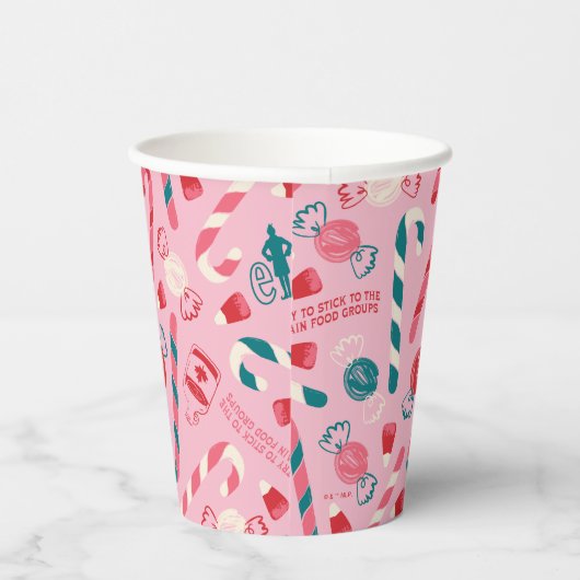 Elf Holiday Candy Pattern Pappbecher (Rechts)