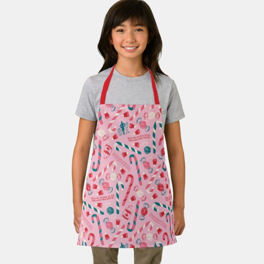 Elf Holiday Candy Pattern Schürze (Insitu)