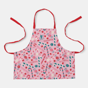 Elf Holiday Candy Pattern Schürze