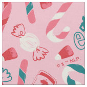 Elf Holiday Candy Pattern Stoff (Nahaufnahme)