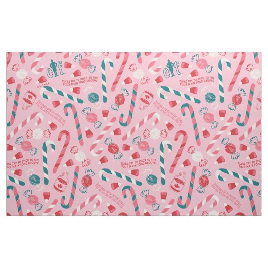 Elf Holiday Candy Pattern Stoff (Fat Quarter (45,7 x 55,9 cm))