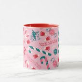 Elf Holiday Candy Pattern Tasse (Zentrum)