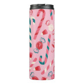 Elf Holiday Candy Pattern Thermosbecher (Rückseite)