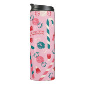 Elf Holiday Candy Pattern Thermosbecher (Nach rechts gedreht)