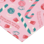 Elf Holiday Candy Pattern Tischdecke (Schrägansicht)