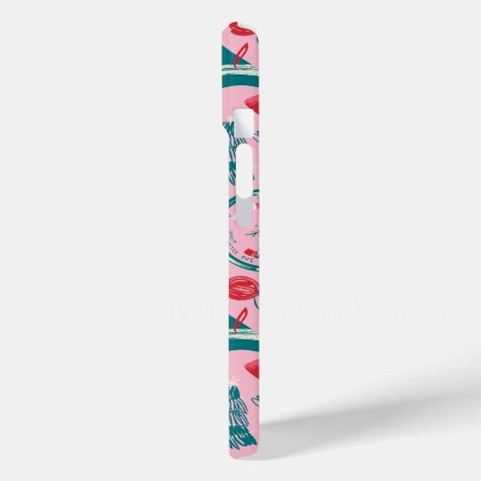 Elf Holiday Gerahmt Icon Muster Case-Mate iPhone Hülle (Rückseite / Links)