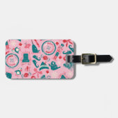 Elf Holiday Gerahmt Icon Muster Gepäckanhänger (Vorderseite horizontal)