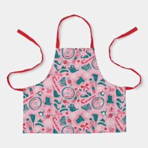 Elf Holiday Gerahmt Icon Muster Schürze