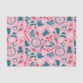 Elf Holiday Gerahmt Icon Muster Seidenpapier (Vorderseite)