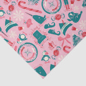 Elf Holiday Gerahmt Icon Muster Seidenpapier (Ausschnitt)