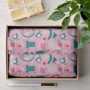 Elf Holiday Gerahmt Icon Muster Seidenpapier