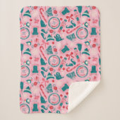 Elf Holiday Gerahmt Icon Muster Sherpadecke (Vorderseite)