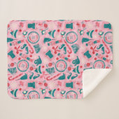 Elf Holiday Gerahmt Icon Muster Sherpadecke (Vorderseite (Horizontal))