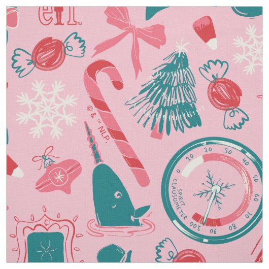 Elf Holiday Gerahmt Icon Muster Stoff (Muster)