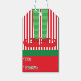 Elf Holiday Gift Tags Geschenkanhänger