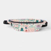 Elf Holiday Icon Muster Bauchtasche (Vorderseite)