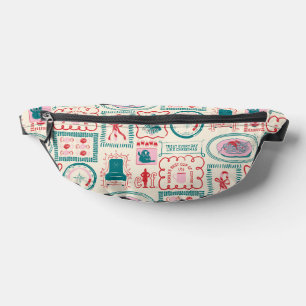 Elf Holiday Icon Muster Bauchtasche