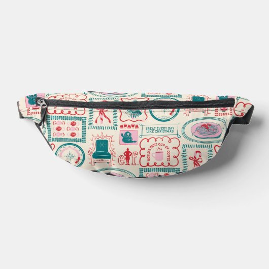 Elf Holiday Icon Muster Bauchtasche (Ablage )