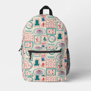 Elf Holiday Icon Muster Bedruckter Rucksack