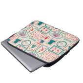 Elf Holiday Icon Muster Laptopschutzhülle (Vorne Knopf)