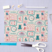 Elf Holiday Icon Muster Seidenpapier (Handwerk)