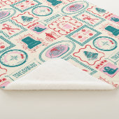 Elf Holiday Icon Muster Sherpadecke (3/4)