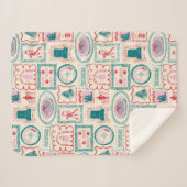 Elf Holiday Icon Muster Sherpadecke (Vorderseite (Horizontal))