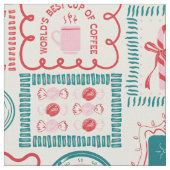 Elf Holiday Icon Muster Stoff (Nahaufnahme)