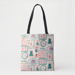 Elf Holiday Icon Muster Tasche