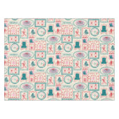 Elf Holiday Icon Muster Tischdecke (Vorderseite (Horizontal))