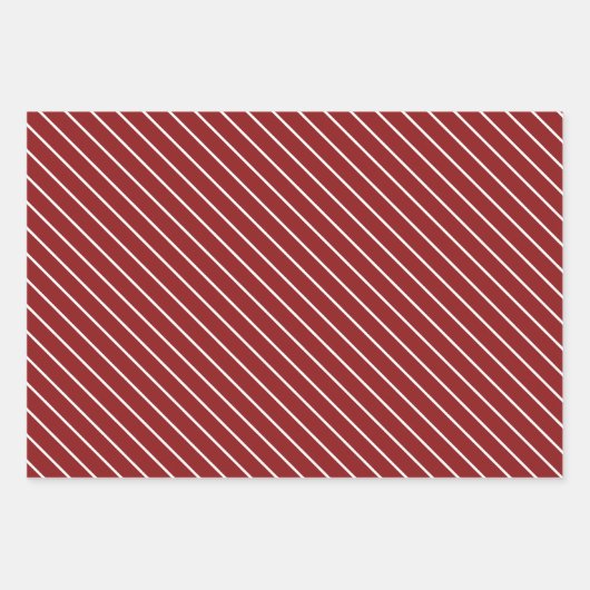 Elf HOLLY JOLLY CHRISTMAS Dots Stripes Geschenkpapier Set (Vorderseite 3)